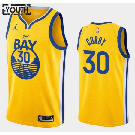 Dres Golden State Warriors Stephen Curry 30 2020-21 Jordan Brand Statement Edition Swingman - Dječji